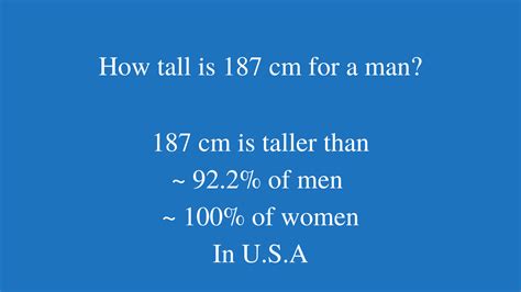 187cm in feet|Convert 187 Centimeters to Feet